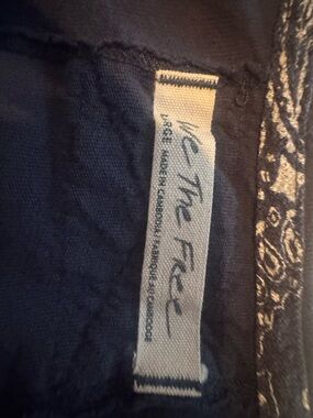 We The Free / Free People navy top - cotton tunic t shirt